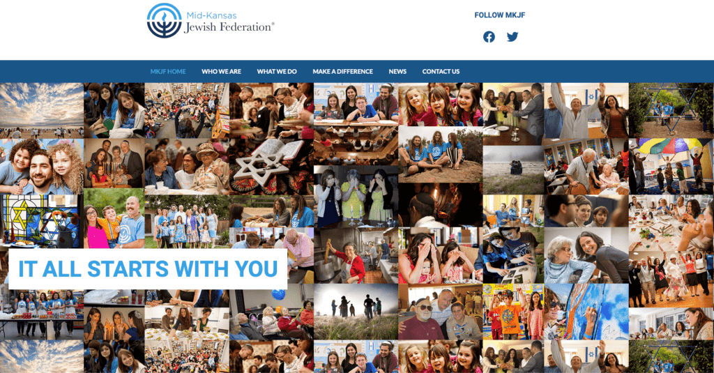 Mid-Kansas Jewish Federation | Website Overhaul | Reb Dev & Design