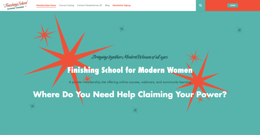Reb Dev & Design | Website Screenshot | School for Mod Woman